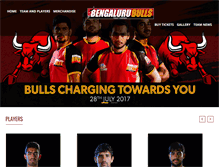 Tablet Screenshot of bengalurubulls.com